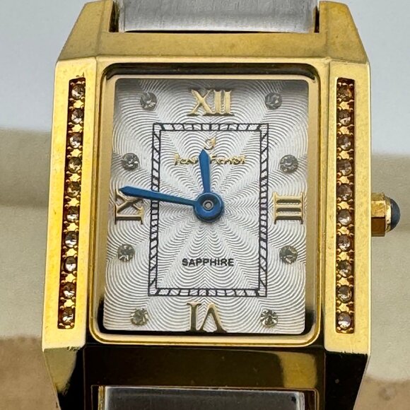 Vintage Jean Fendi Tank Style Swiss Made Watch Sapphire Crystal Roman Numerals - Picture 2 of 8